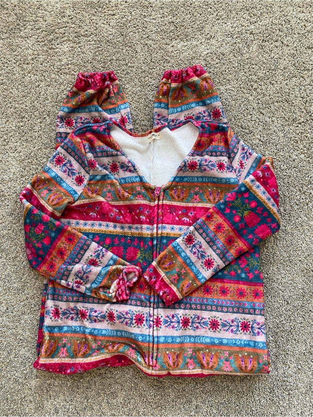 Natural Life Cozy Bohemian One Piece Pajama women’s size Medium